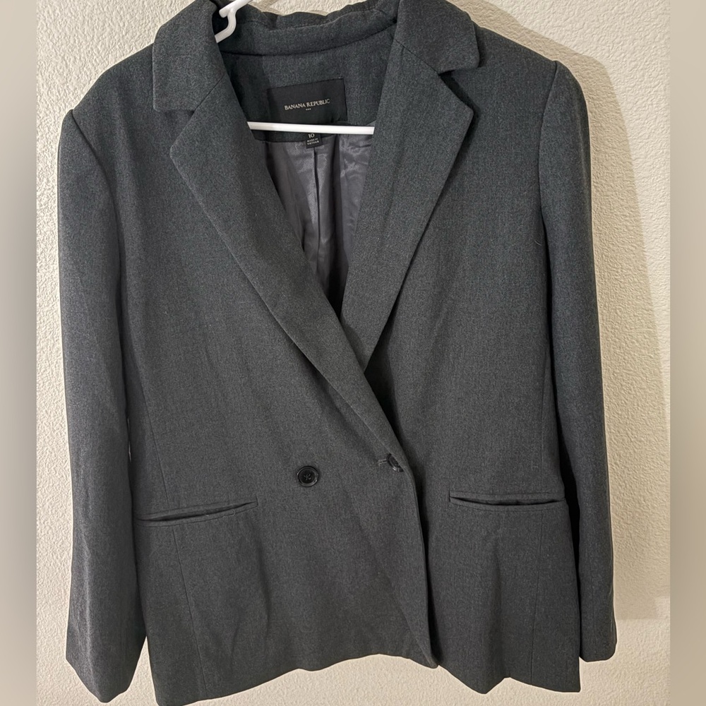 Banana Republic Charcoal Blazer
